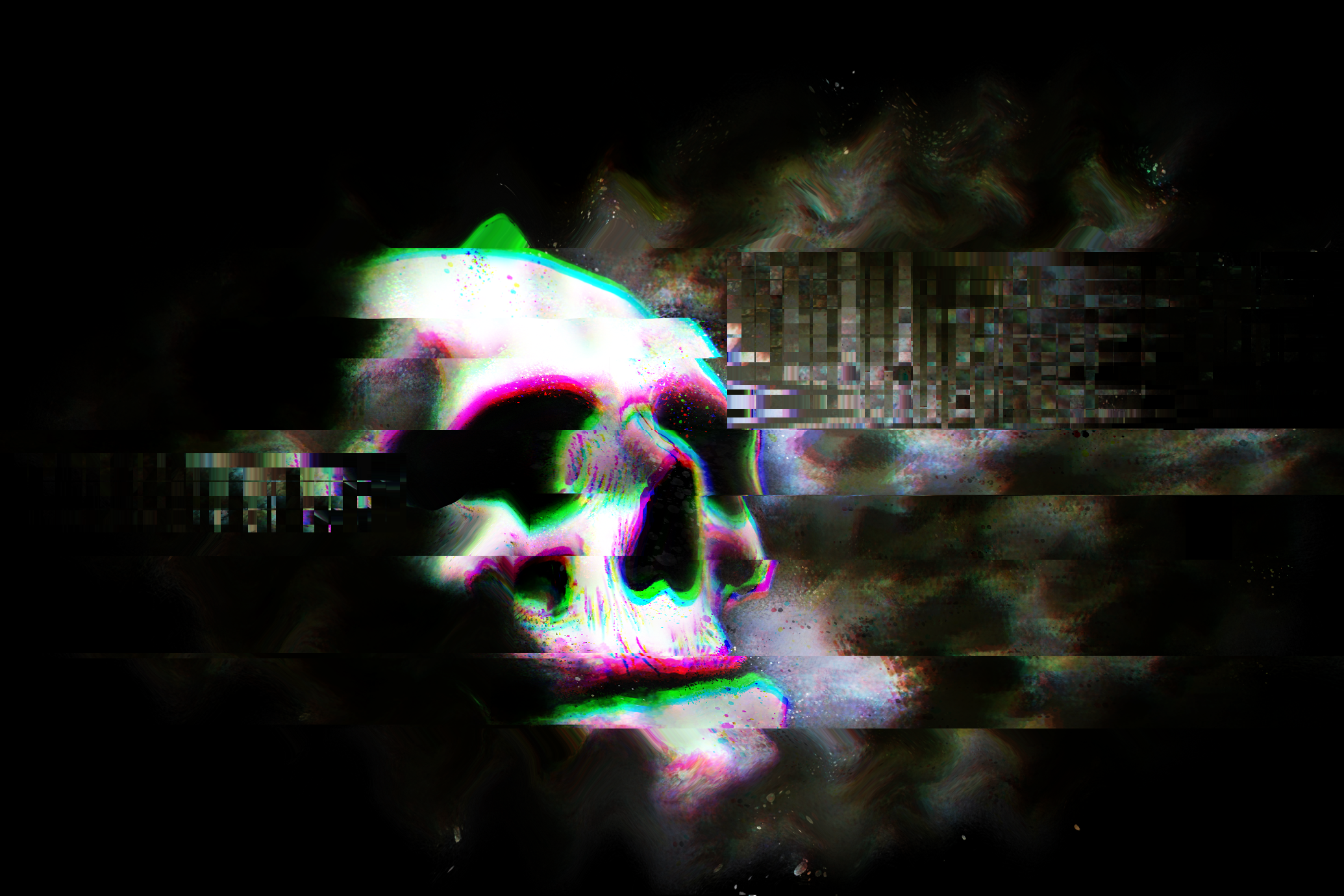 Glitched Skull